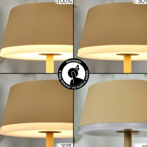 hofstein Romdrup Lampe de table d'extérieur, Lampe à poser LED Sable, 1 lumière* Lampes Modernes