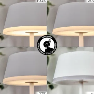 hofstein Romdrup Lampe de table d'extérieur, Lampe à poser LED Blanc, 1 lumière* Lampes Modernes