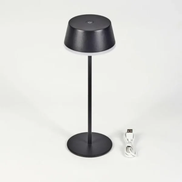 hofstein Romdrup Lampe de table d'extérieur, Lampe à poser LED Noir, 1 lumière* Lampes Modernes
