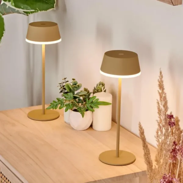 hofstein Romdrup Lampe de table d'extérieur, Lampe à poser LED Sable, 1 lumière* Lampes Modernes