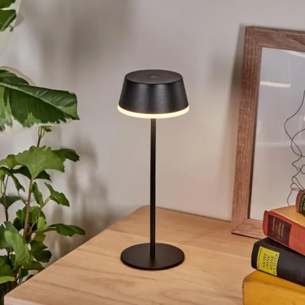 hofstein Romdrup Lampe de table d'extérieur, Lampe à poser LED Noir, 1 lumière* Lampes Modernes