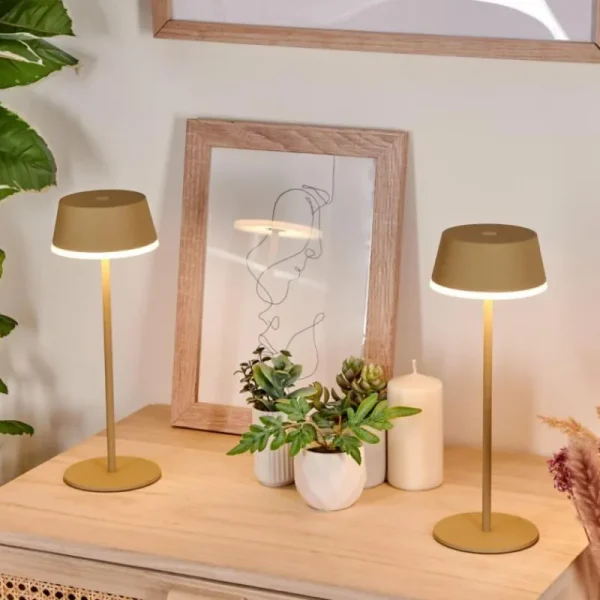 hofstein Romdrup Lampe de table d'extérieur, Lampe à poser LED Sable, 1 lumière* Lampes Modernes