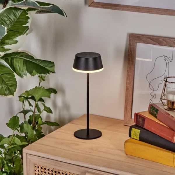 hofstein Romdrup Lampe de table d'extérieur, Lampe à poser LED Noir, 1 lumière* Lampes Modernes