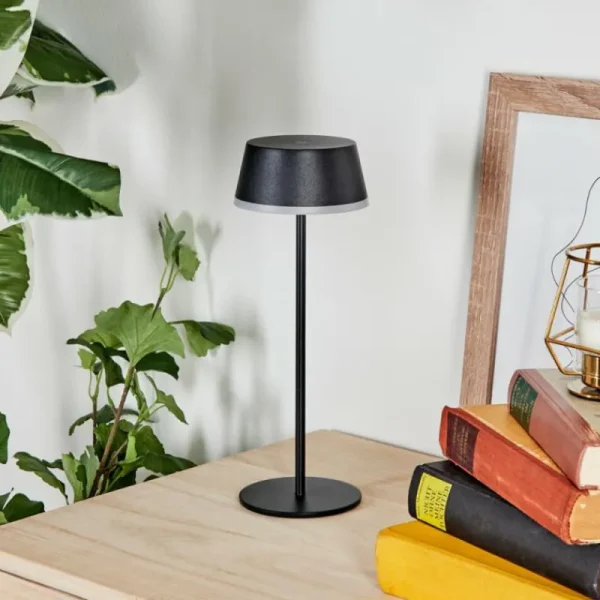 hofstein Romdrup Lampe de table d'extérieur, Lampe à poser LED Noir, 1 lumière* Lampes Modernes