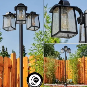 hofstein Réverbère Trosa Noir, 3 lumières* Lampes Modernes
