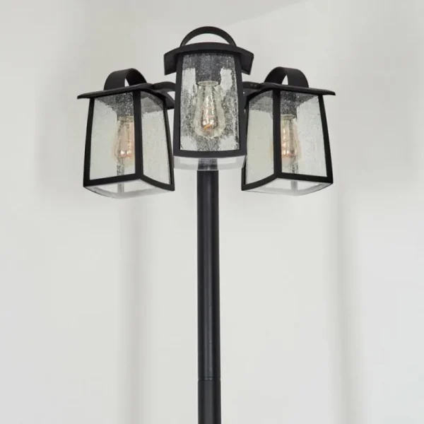 hofstein Réverbère Trosa Noir, 3 lumières* Lampes Modernes