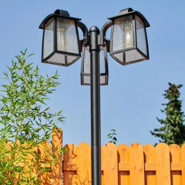 hofstein Réverbère Trosa Noir, 3 lumières* Lampes Modernes