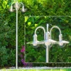 hofstein Réverbère Elima Acier inoxydable, Transparent, 3 lumières* Lampes Modernes