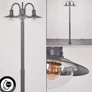 hofstein Réverbère Elima Anthracite, 3 lumières* Lampes Modernes