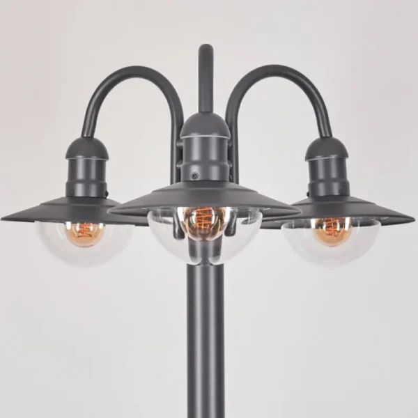 hofstein Réverbère Elima Anthracite, 3 lumières* Lampes Modernes