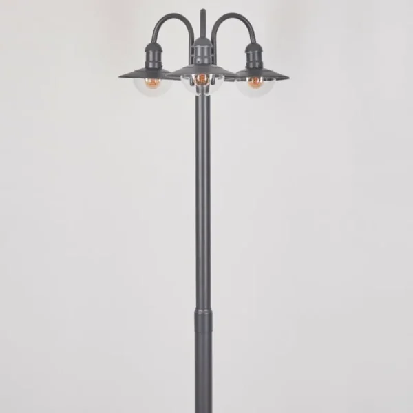 hofstein Réverbère Elima Anthracite, 3 lumières* Lampes Modernes