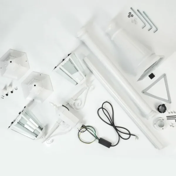 hofstein Réverbère Hongkong Blanc, 2 lumières* Lampes Modernes