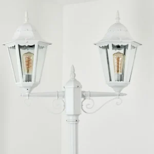 hofstein Réverbère Hongkong Blanc, 2 lumières* Lampes Modernes