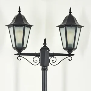 hofstein Réverbère Hongkong Noir, 2 lumières* Lampes Modernes