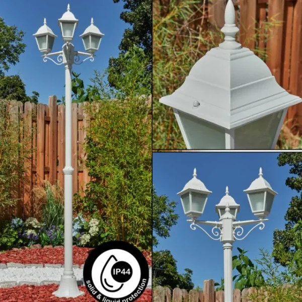 hofstein Réverbère Naofe Blanc, 3 lumières* Lampes Modernes