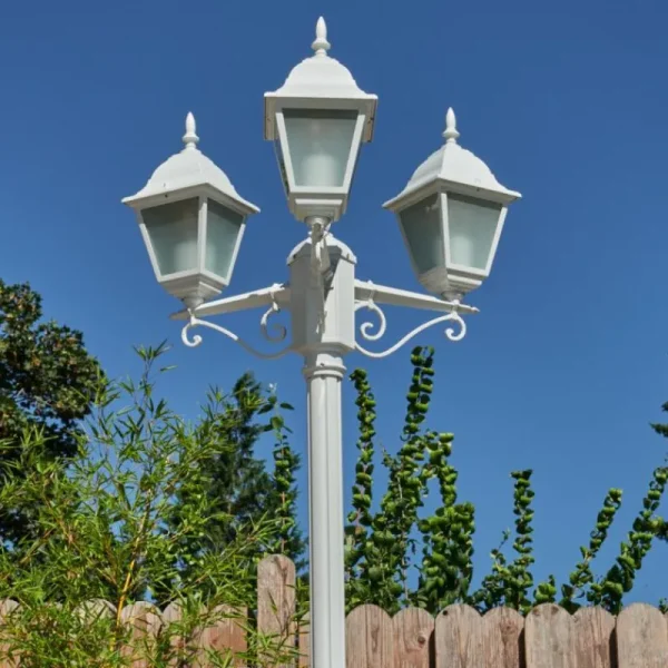hofstein Réverbère Naofe Blanc, 3 lumières* Lampes Modernes