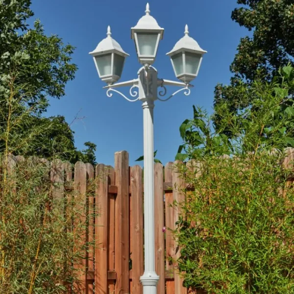 hofstein Réverbère Naofe Blanc, 3 lumières* Lampes Modernes