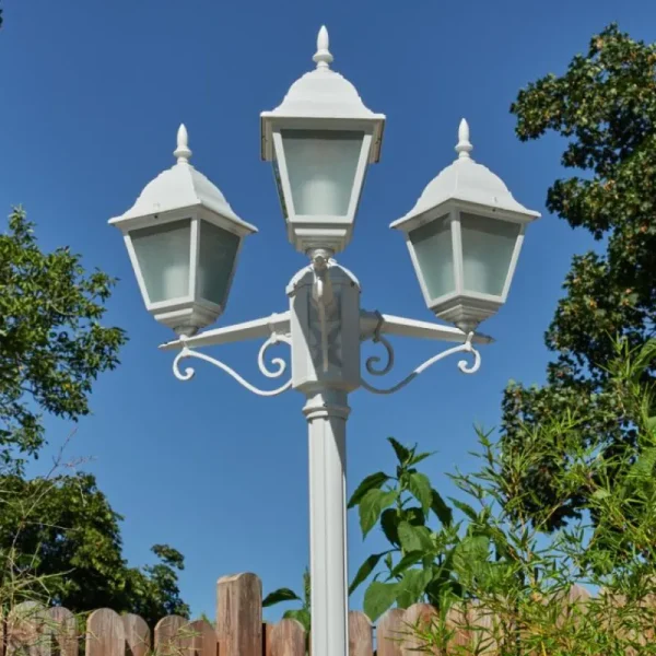 hofstein Réverbère Naofe Blanc, 3 lumières* Lampes Modernes
