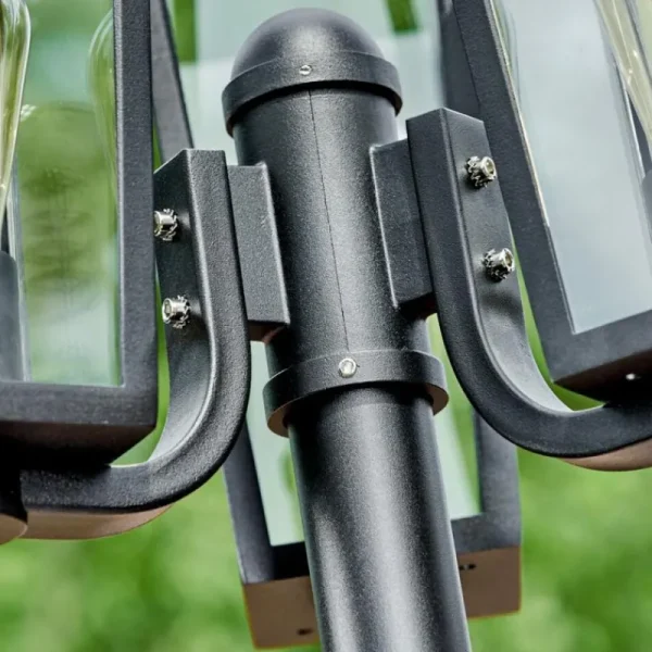 hofstein Réverbère Ruoni Noir, 3 lumières* Lampes Modernes