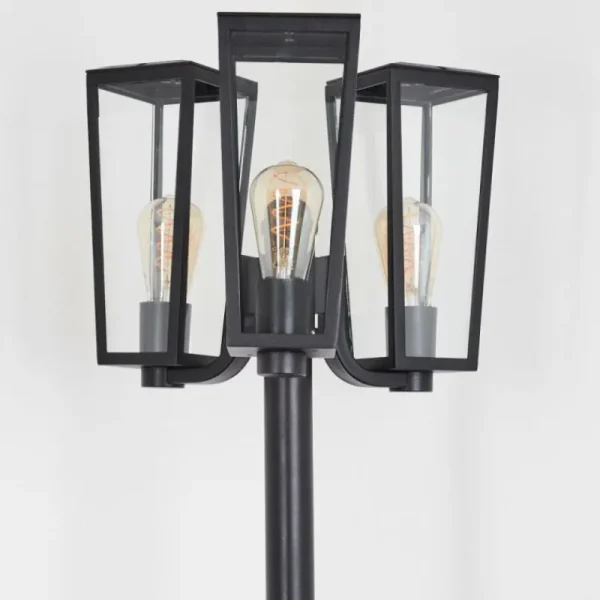 hofstein Réverbère Ruoni Noir, 3 lumières* Lampes Modernes