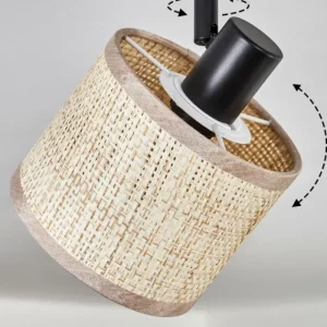 hofstein Sabadim Plafonnier Noir, 2 lumières* Lampes Modernes