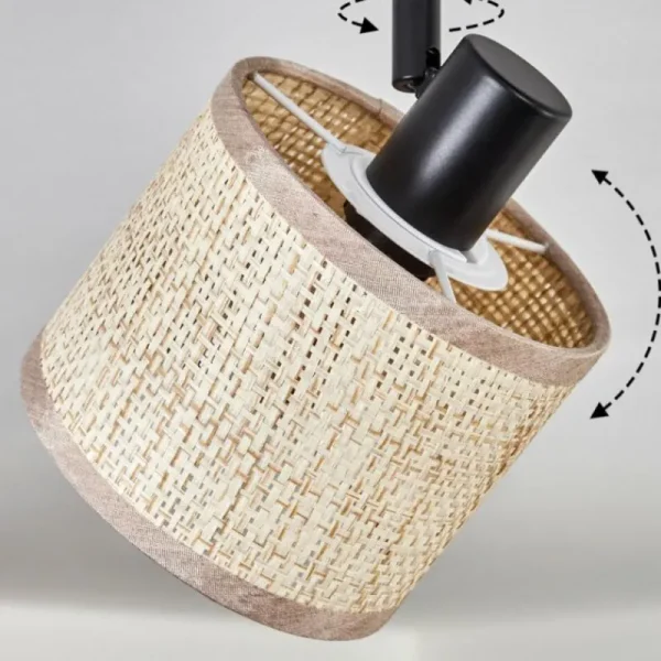 hofstein Sabadim Plafonnier Noir, 2 lumières* Lampes Modernes