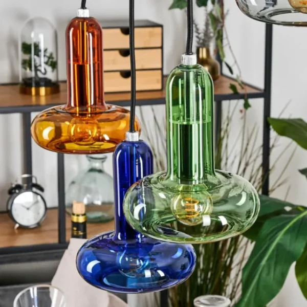 hofstein Salavisa Suspension Noir, 6 lumières* Lampes Modernes