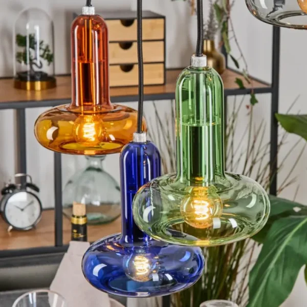 hofstein Salavisa Suspension Noir, 6 lumières* Lampes Modernes