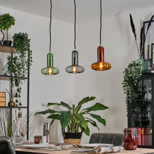 hofstein Salavisa Suspension Noir, 3 lumières* Lampes Modernes