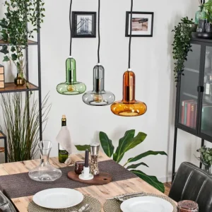 hofstein Salavisa Suspension Noir, 3 lumières* Lampes Modernes
