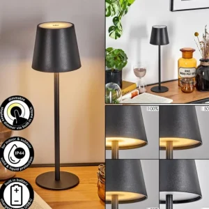 hofstein Salgadinho Lampe à poser LED Noir, 1 lumière* Lampes Modernes