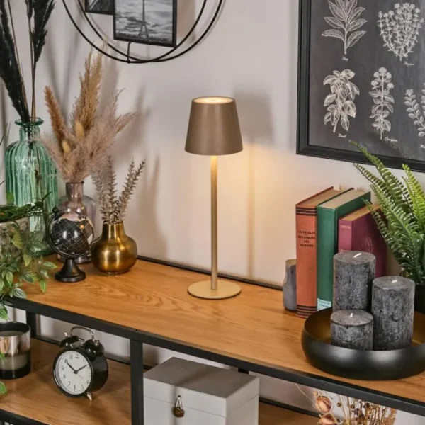 hofstein Salgadinho Lampe à poser LED Beige, 1 lumière* Lampes Modernes