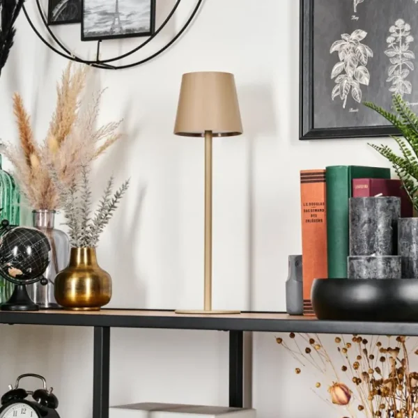hofstein Salgadinho Lampe à poser LED Beige, 1 lumière* Lampes Modernes