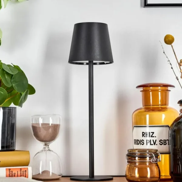 hofstein Salgadinho Lampe à poser LED Noir, 1 lumière* Lampes Modernes