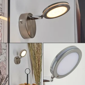 hofstein Sarnadinha Applique murale LED Nickel mat, 1 lumière* Lampes Modernes