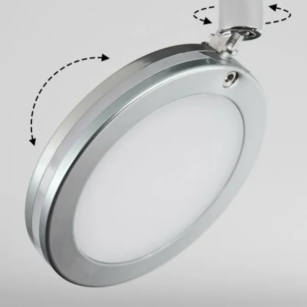 hofstein Sarnadinha Plafonnier LED Nickel mat, 2 lumières* Lampes Modernes