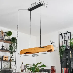 hofstein Sernadelo Suspension Noir, 4 lumières* Lampes Modernes