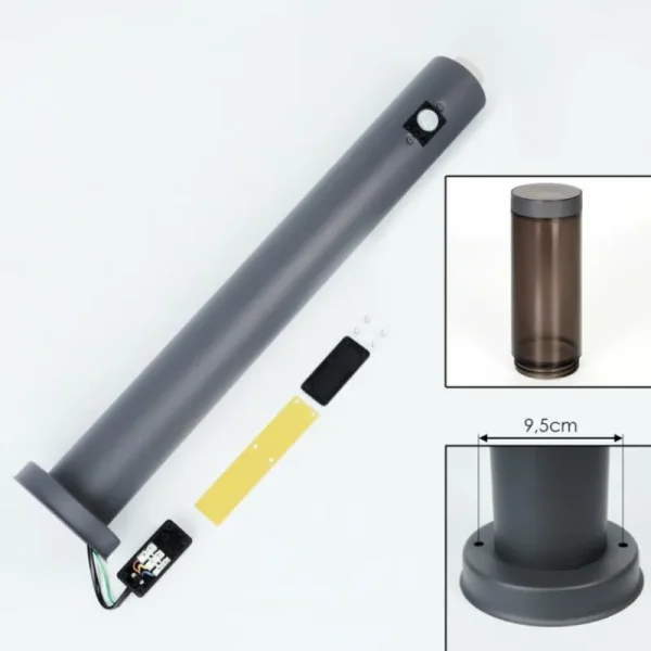 hofstein Sessa Eclairage de chemin Anthracite, 1 lumière, Détecteur de mouvement* Lampes Modernes