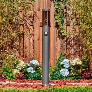 hofstein Sessa Eclairage de chemin Anthracite, 1 lumière, Détecteur de mouvement* Lampes Modernes