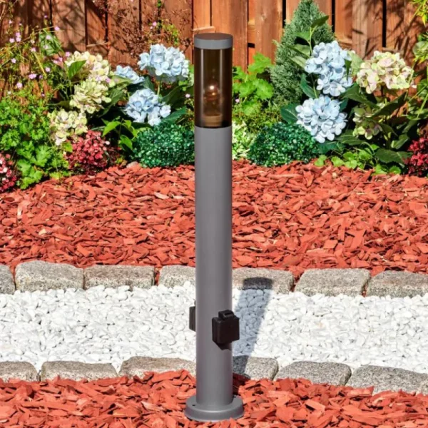 hofstein Sessa Lampe à prise électrique, Eclairage de chemin Anthracite, 1 lumière* Lampes Modernes