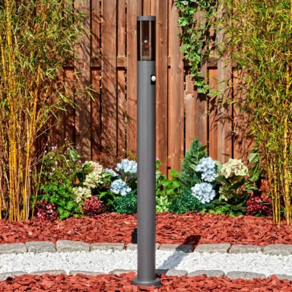hofstein Sessa Lampe à prise électrique, Eclairage de chemin Anthracite, 1 lumière, Détecteur de mouvement* Lampes Modernes