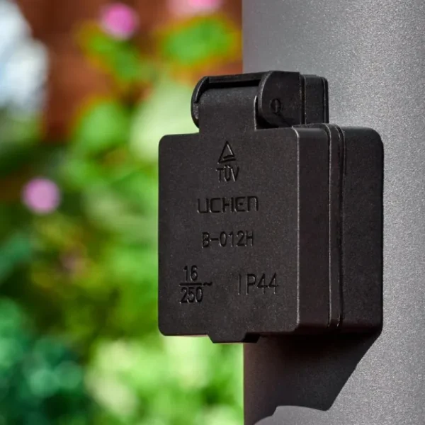 hofstein Sessa Lampe à prise électrique, Eclairage de chemin Anthracite, 1 lumière* Lampes Modernes