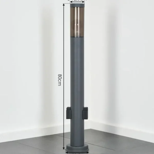 hofstein Sessa Lampe à prise électrique, Eclairage de chemin Anthracite, 1 lumière* Lampes Modernes