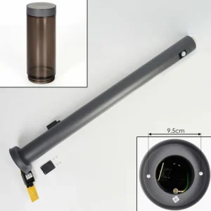 hofstein Sessa Lampe à prise électrique, Eclairage de chemin Anthracite, 1 lumière, Détecteur de mouvement* Lampes Modernes