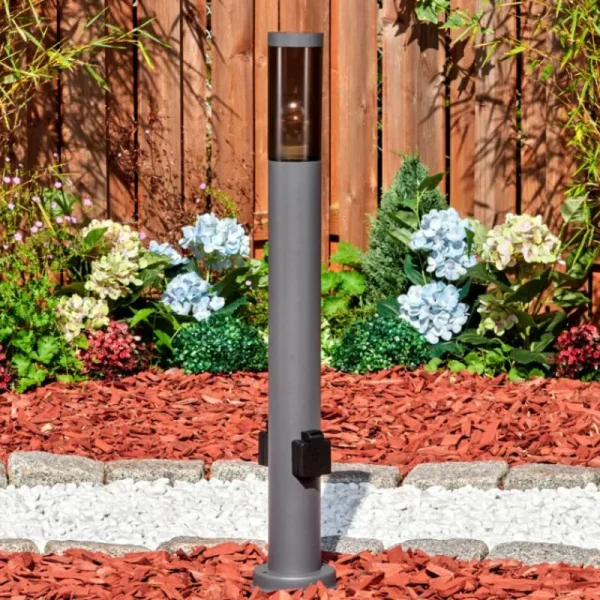 hofstein Sessa Lampe à prise électrique, Eclairage de chemin Anthracite, 1 lumière* Lampes Modernes
