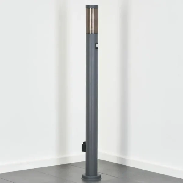 hofstein Sessa Lampe à prise électrique, Eclairage de chemin Anthracite, 1 lumière, Détecteur de mouvement* Lampes Modernes