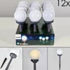 hofstein Set de 12 lampes de jardin Hakon LED Gris, 1 lumière* Lampes Modernes