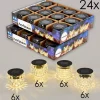 hofstein Set de 24 lampes solaires Benson LED Noir, 1 lumière* Lampes Modernes