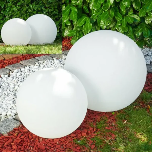 hofstein Set de boules lumineuses Arslev Blanc, 2 lumières* Lampes Modernes
