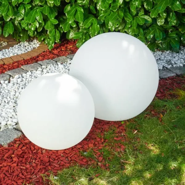 hofstein Set de boules lumineuses Arslev Blanc, 2 lumières* Lampes Modernes